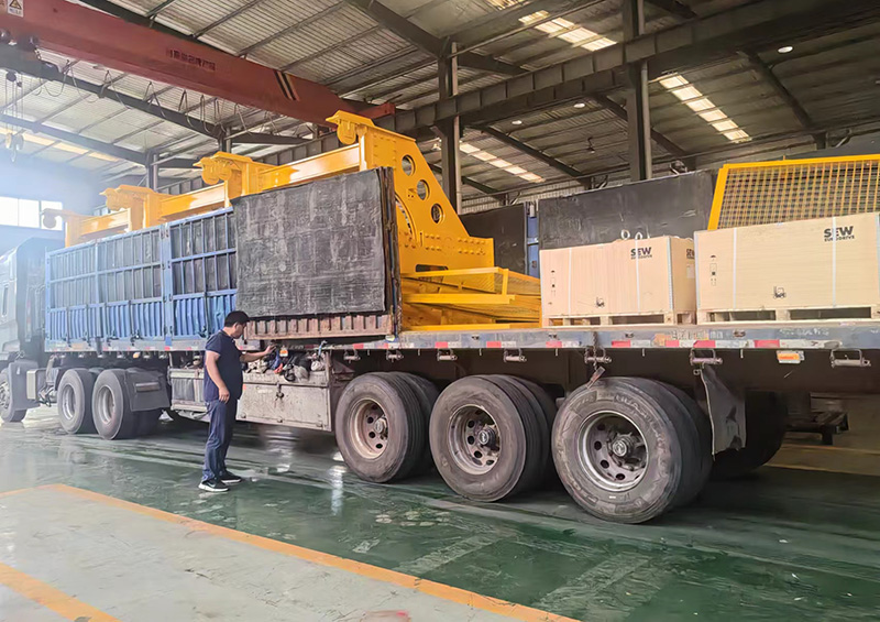 山東礦安重工自主研發(fā)的新型斷帶抓捕器裝車(chē)發(fā)貨